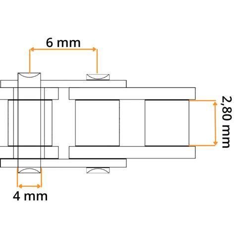 Gekröpftes Glied 04 B-1 mit Splint ELITE