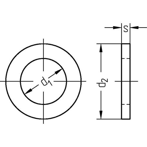 Kupfer Flachdichtung 10 x 17 x 1,5 mm