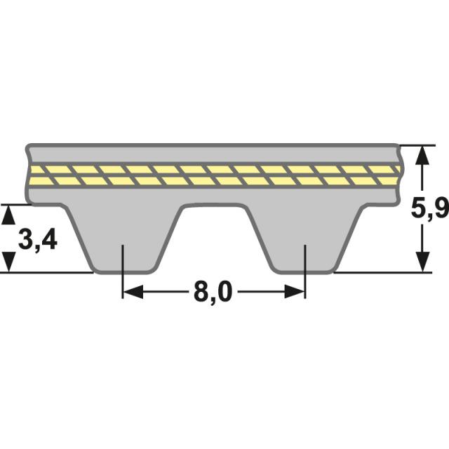 MPCC 480 8M 21 - Gates Mini Poly Chain MPCC 480 8M 21 - Gates Mini Poly Chain