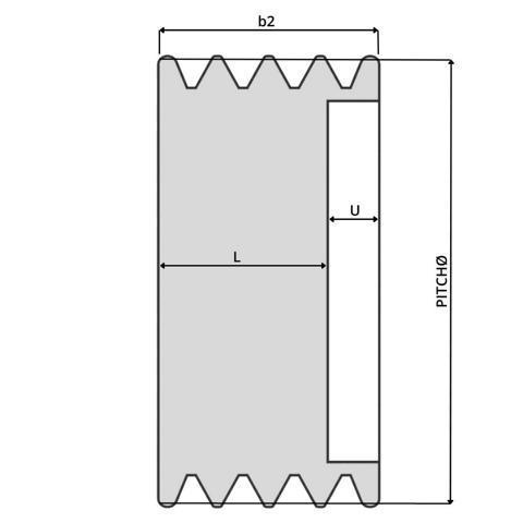 106 SPA/4 Keilriemenscheibe