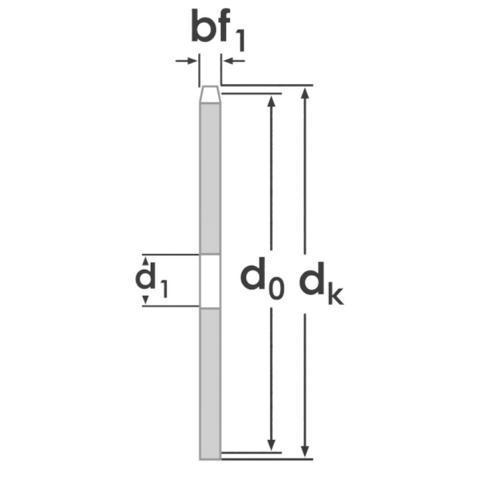 Kettenradscheibe KS 083-1 Z=30 (1/2 Zoll x 3/16 Zoll)