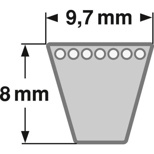 Keilriemen SPZ 1047 Lw - AV 10 x 1060 La DIN7753 V-Belt