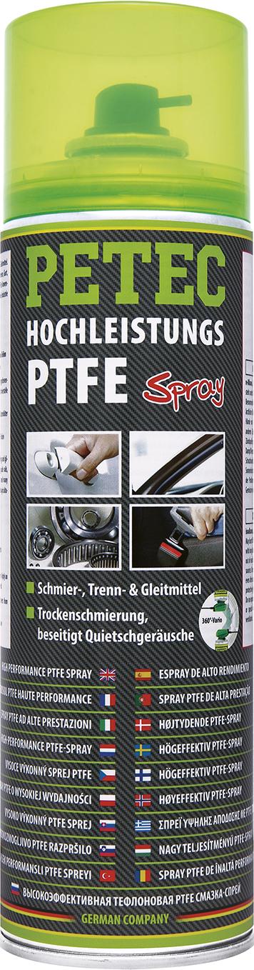 Petec PTFE-Spray, Transparent, 500ML Petec PTFE-Spray, Transparent, 500ML