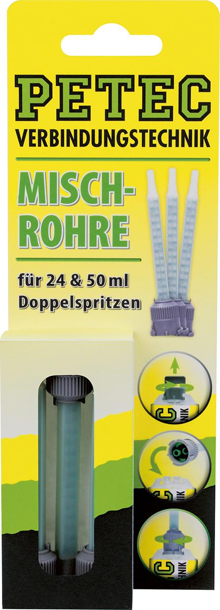 Petec Mischrohr Für 24ML Doppelspitze, 50ML Doppelkartusche, 3 Stück, SB-Karte Petec Mischrohr Für 24ML Doppelspitze, 50ML Doppelkartusche, 3 Stück, SB-Karte