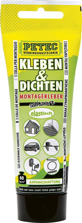 Petec Kleben & Dichten Ecoline, Schwarz, 80ML Petec Kleben & Dichten Ecoline, Schwarz, 80ML
