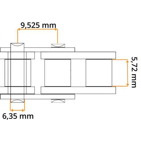 Gekröpftes Glied 06 B-1 mit Splint